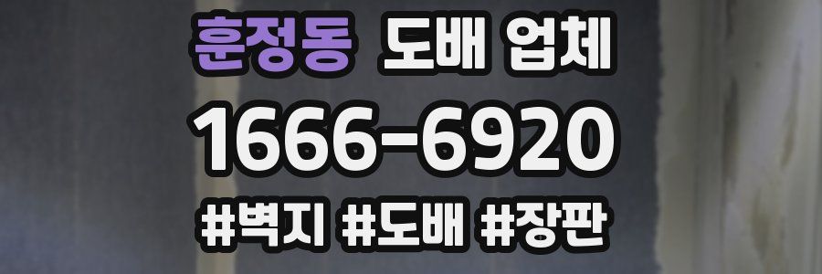 훈정동 도배 업체