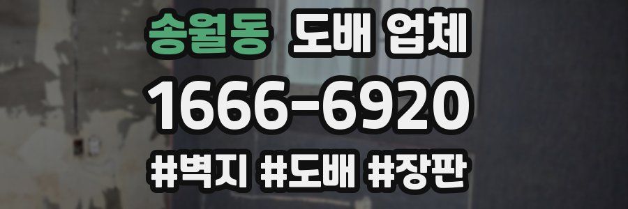 송월동 도배 업체