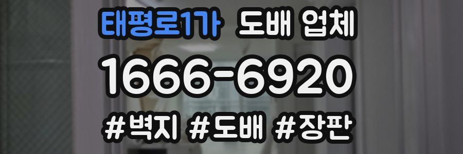 태평로1가 도배 업체