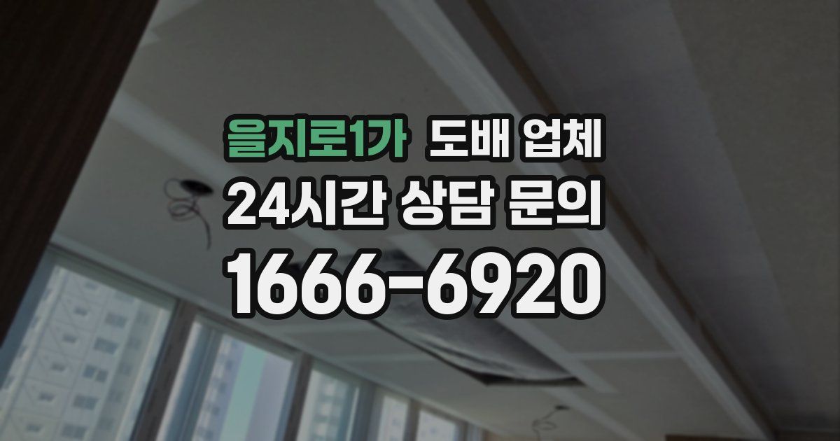 을지로1가 도배 업체