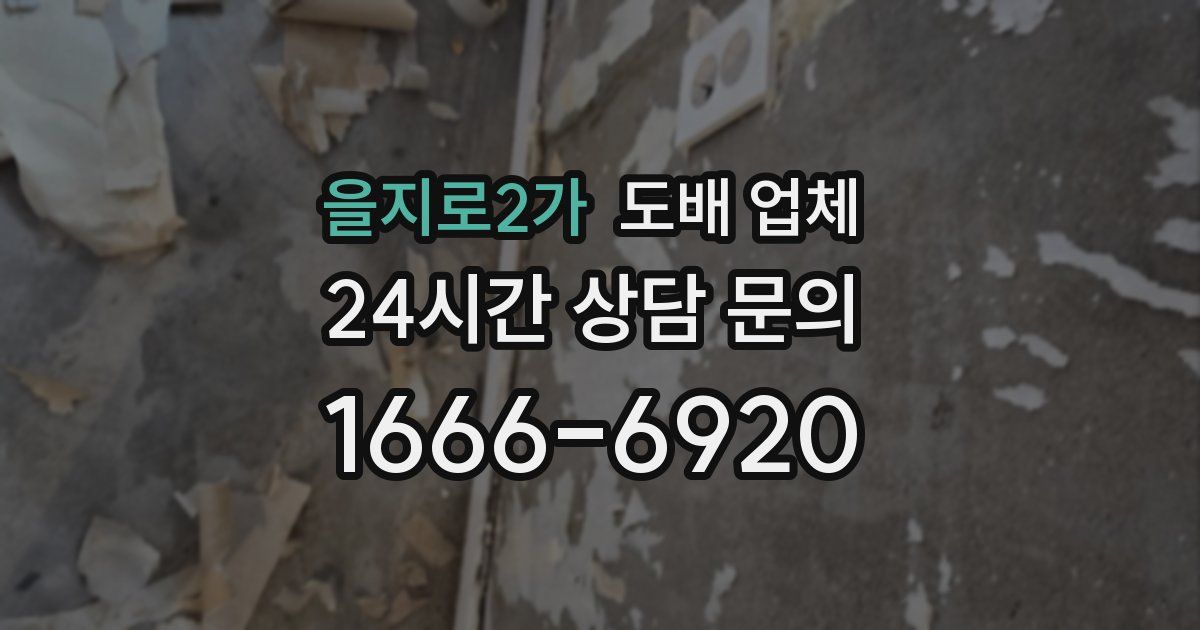 을지로2가 도배 업체