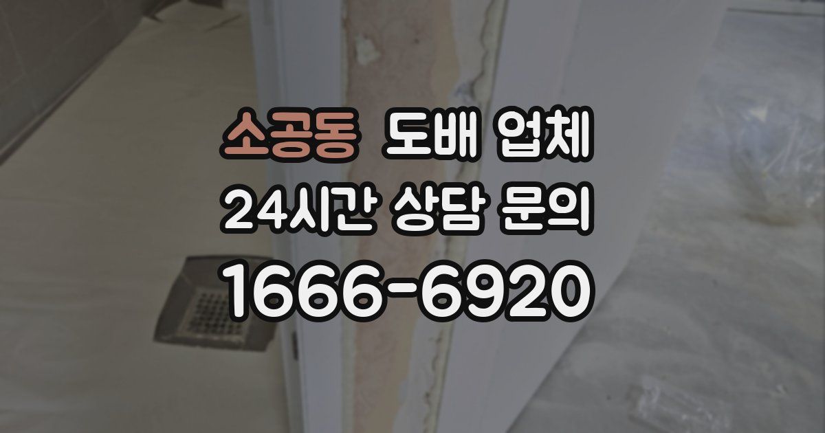 소공동 도배 업체