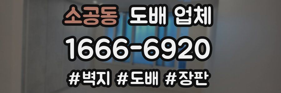 소공동 도배 업체