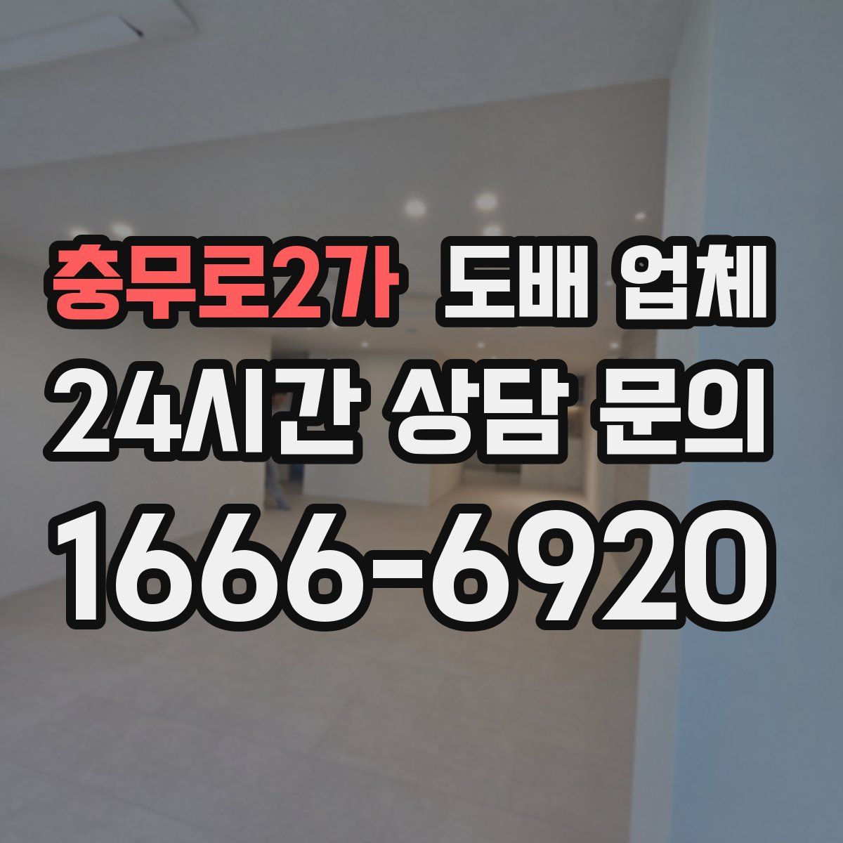 충무로2가 도배 업체