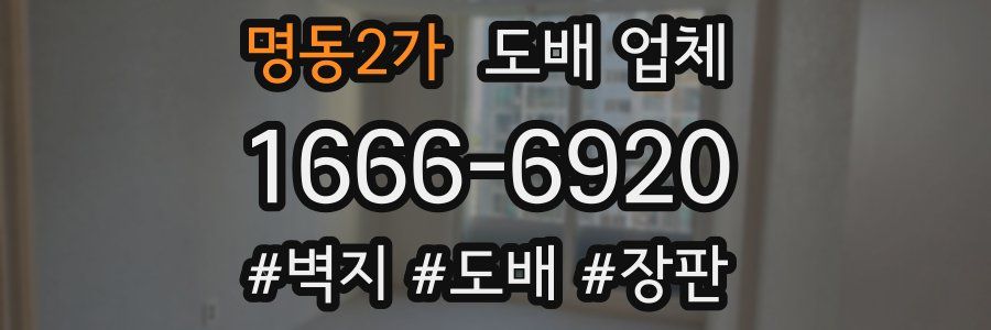 명동2가 도배 업체