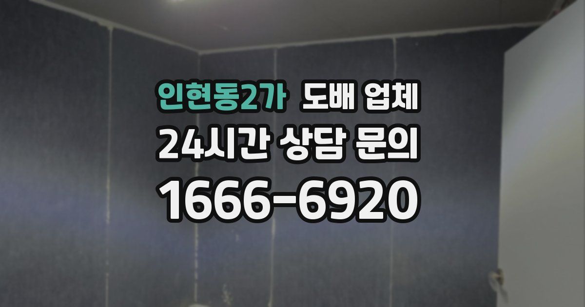 인현동2가 도배 업체