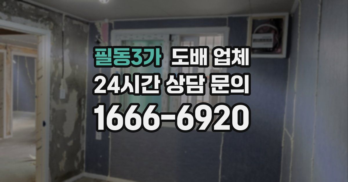 필동3가 도배 업체