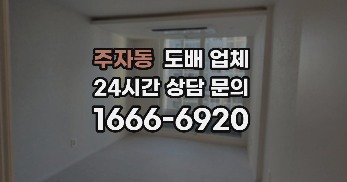 주자동 도배 업체