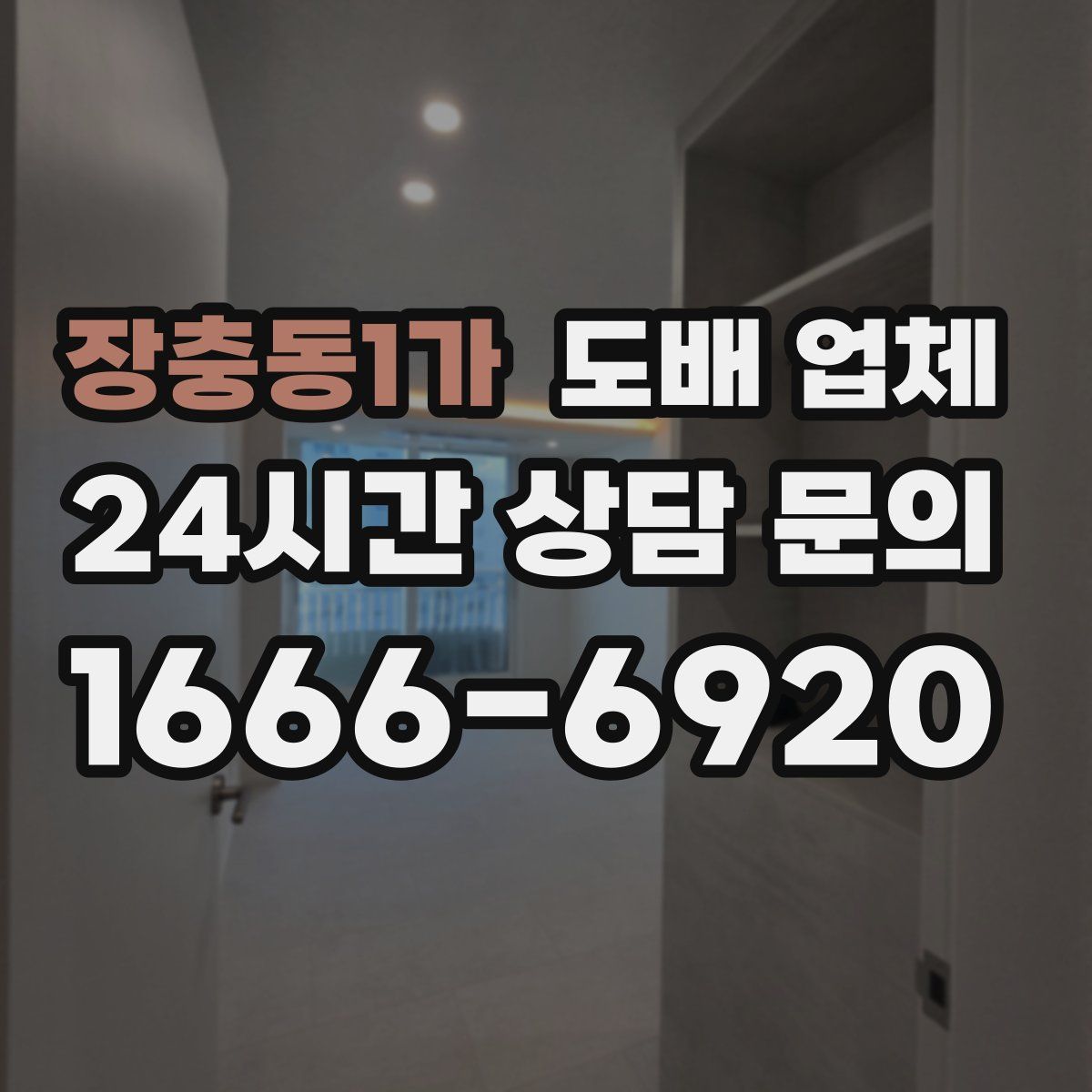 장충동1가 도배 업체