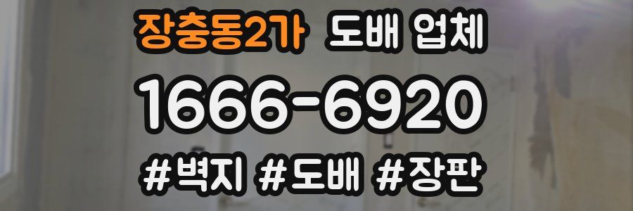 장충동2가 도배 업체