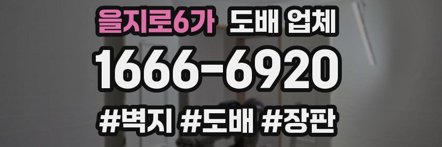 을지로6가 도배 업체