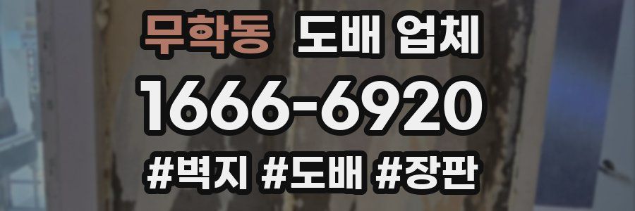 무학동 도배 업체