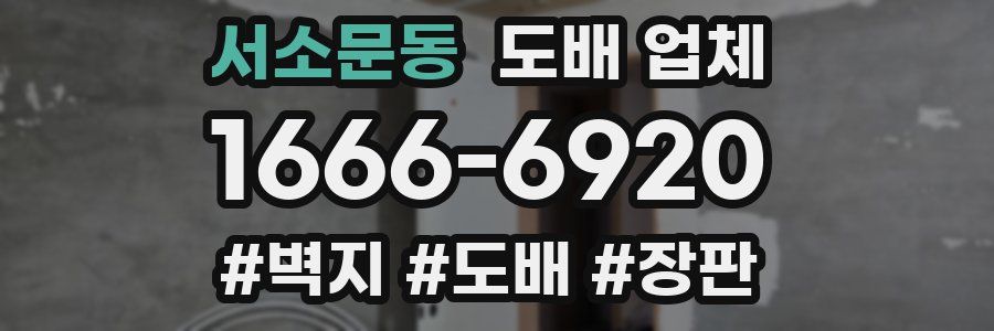 서소문동 도배 업체