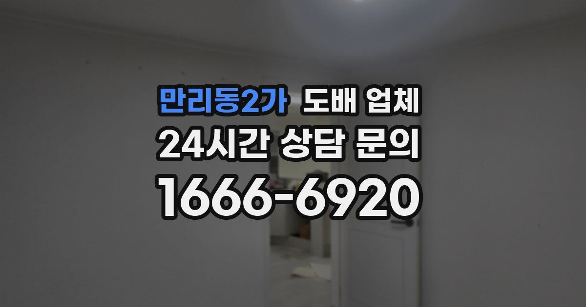 만리동2가 도배 업체