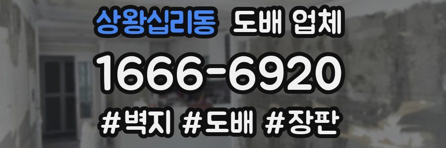 상왕십리동 도배 업체