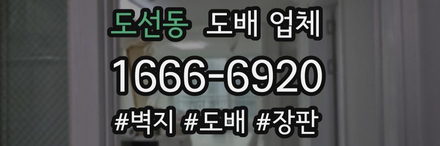 도선동 도배 업체