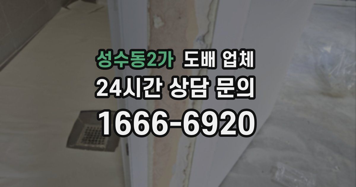 성수동2가 도배 업체