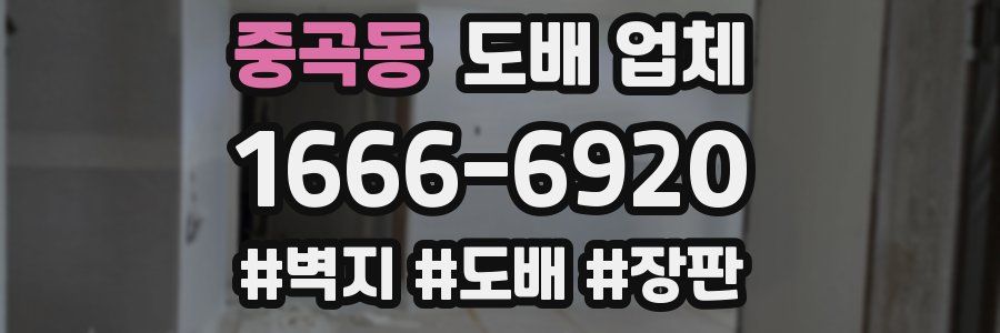 중곡동 도배 업체