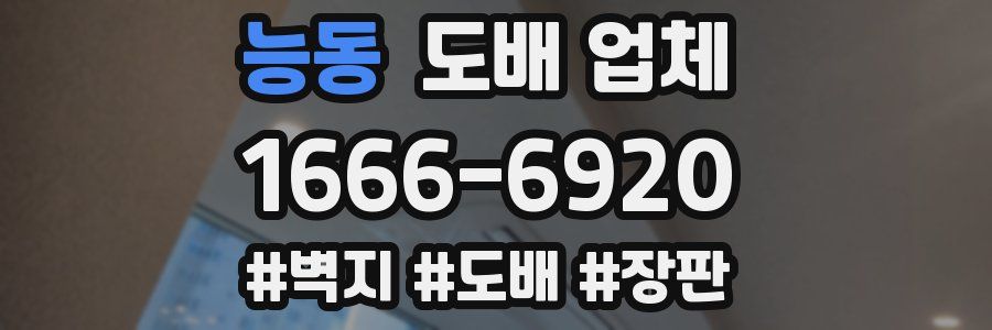 능동 도배 업체