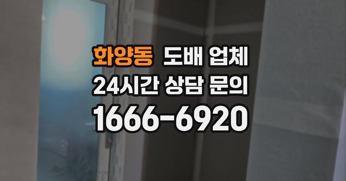 화양동 도배 업체