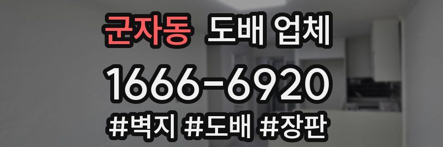 군자동 도배 업체