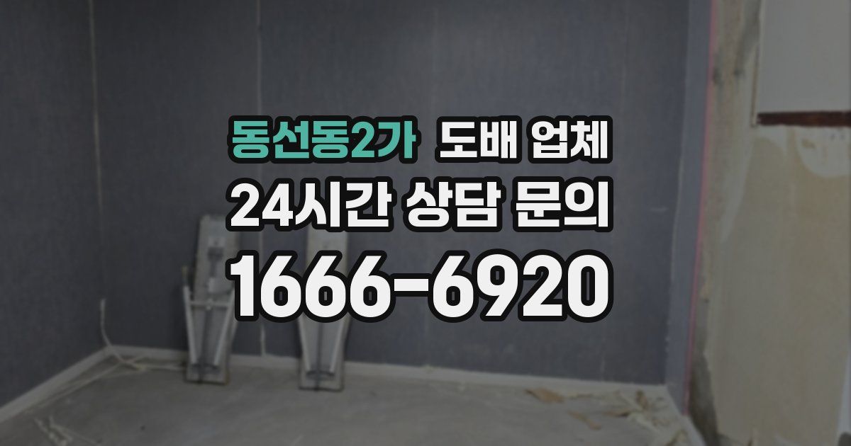 동선동2가 도배 업체