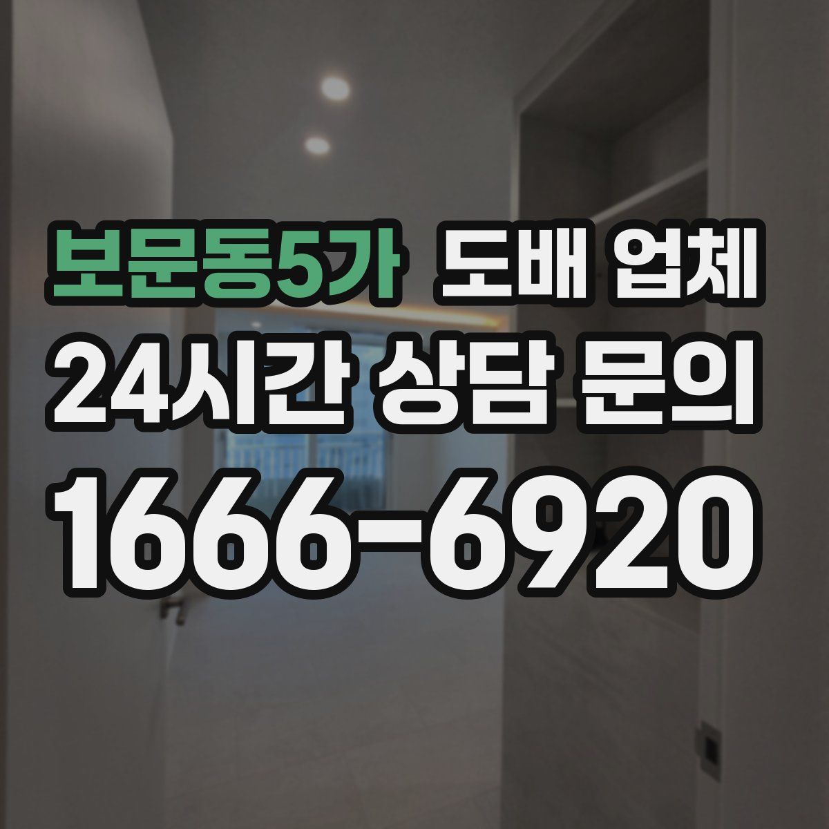 보문동5가 도배 업체