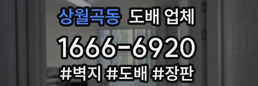 상월곡동 도배 업체