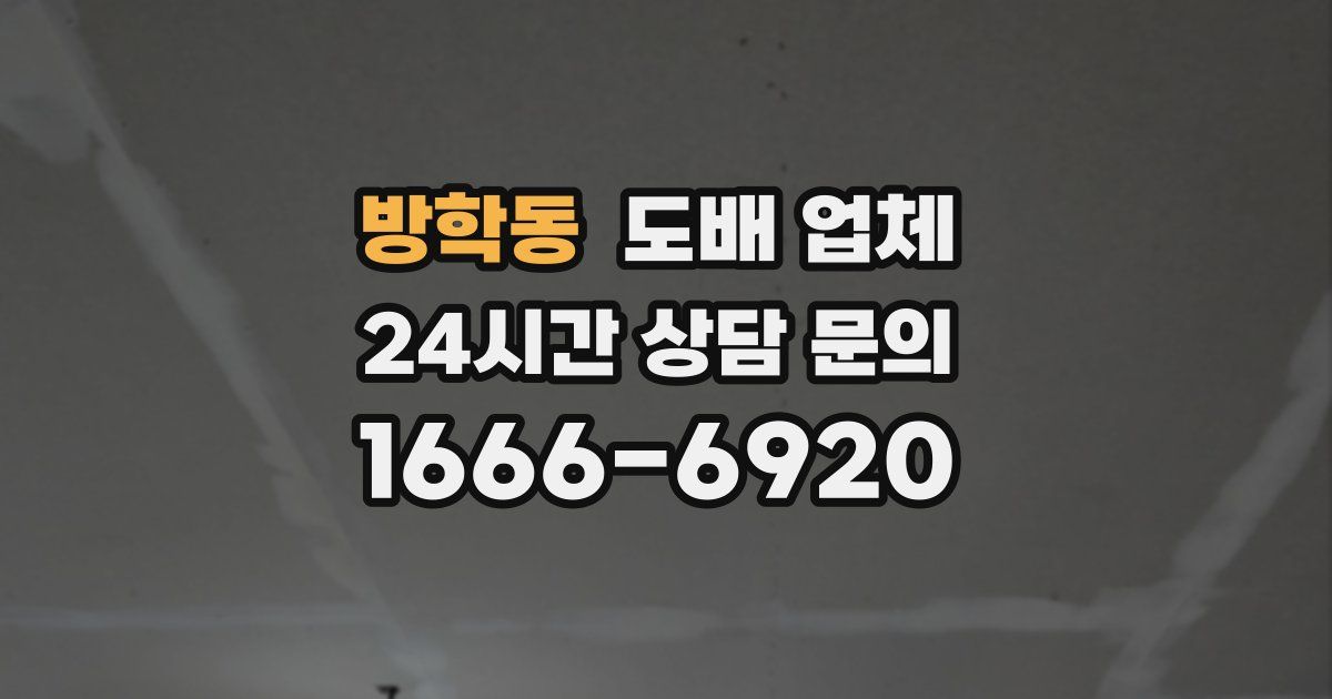 방학동 도배 업체