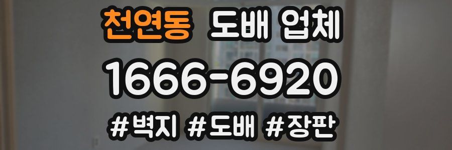 천연동 도배 업체