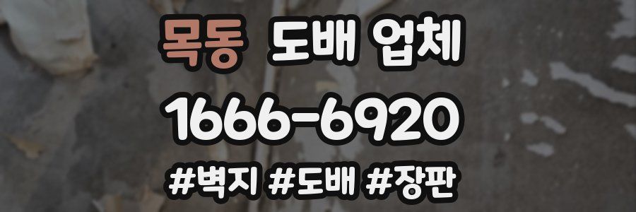 목동 도배 업체