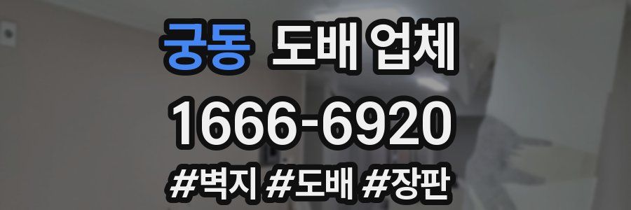 궁동 도배 업체