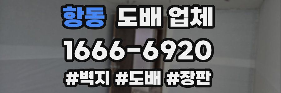 항동 도배 업체