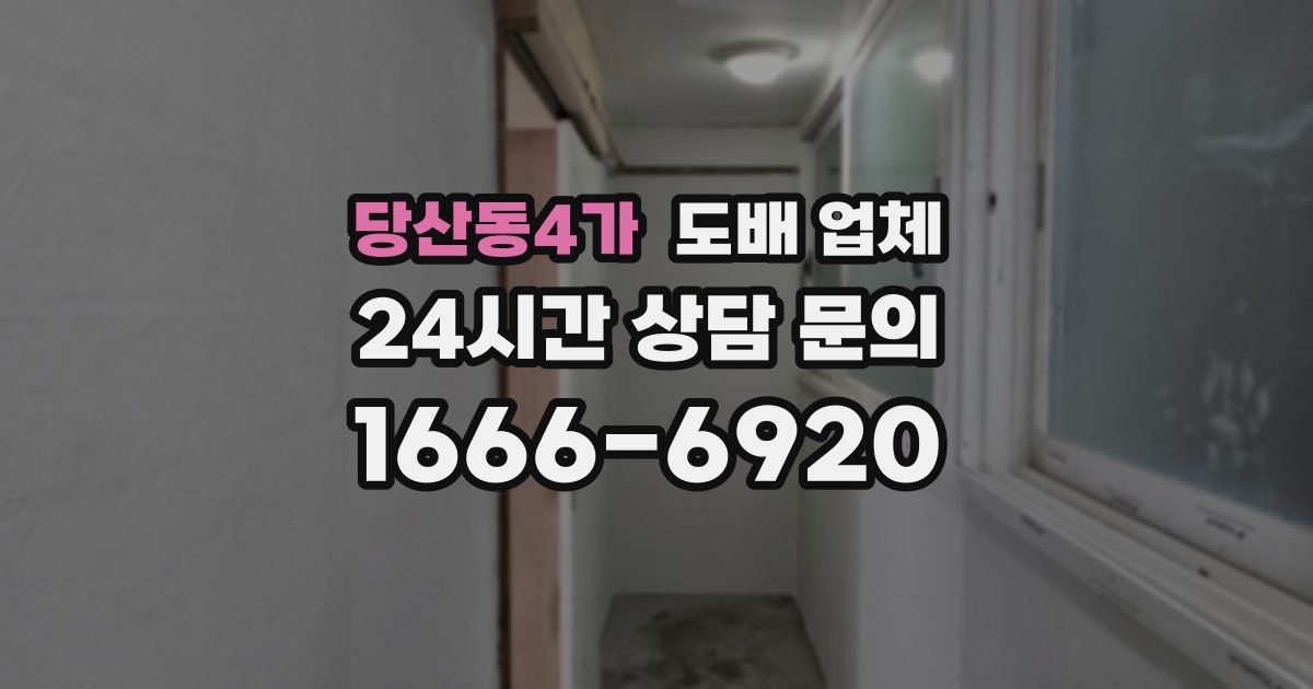 당산동4가 도배 업체