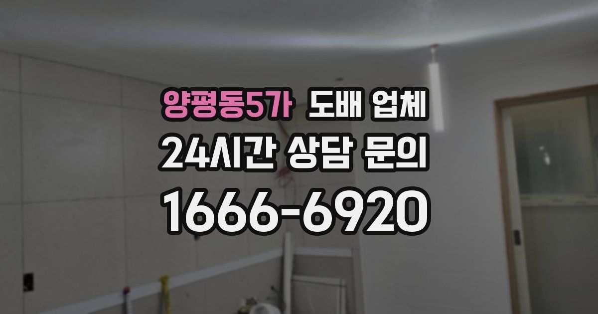 양평동5가 도배 업체
