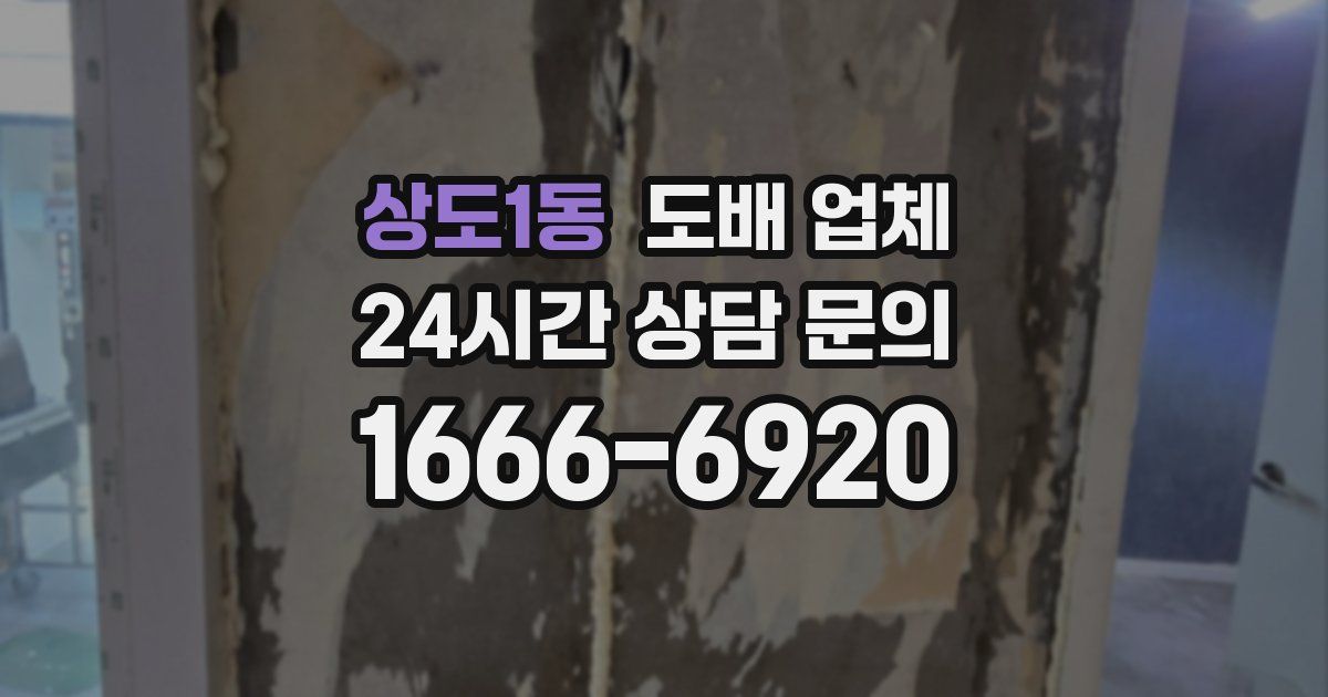 상도1동 도배 업체
