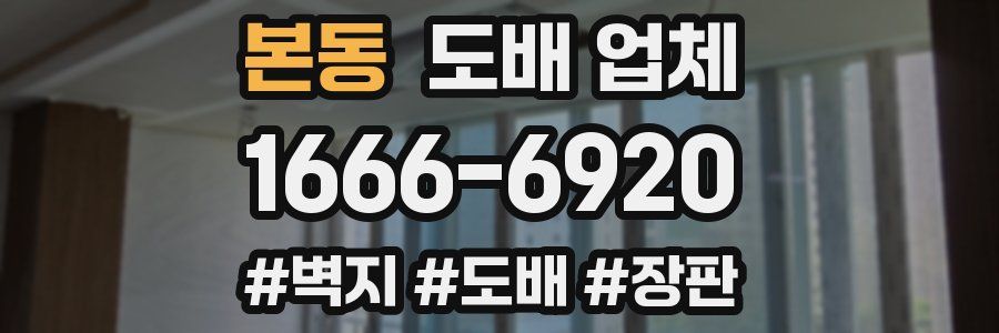 본동 도배 업체