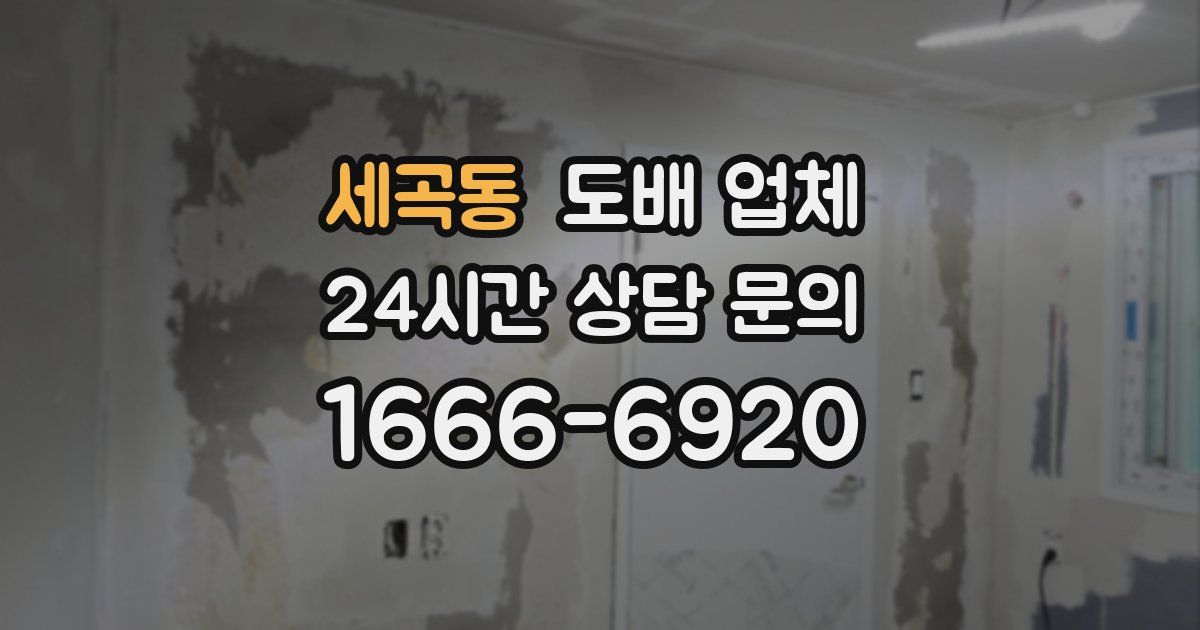 세곡동 도배 업체
