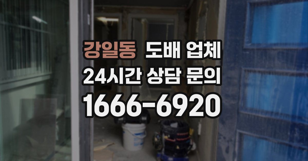 강일동 도배 업체