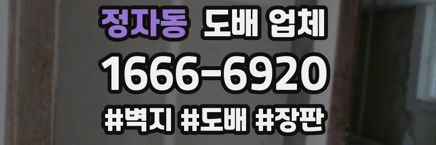 정자동 도배 업체