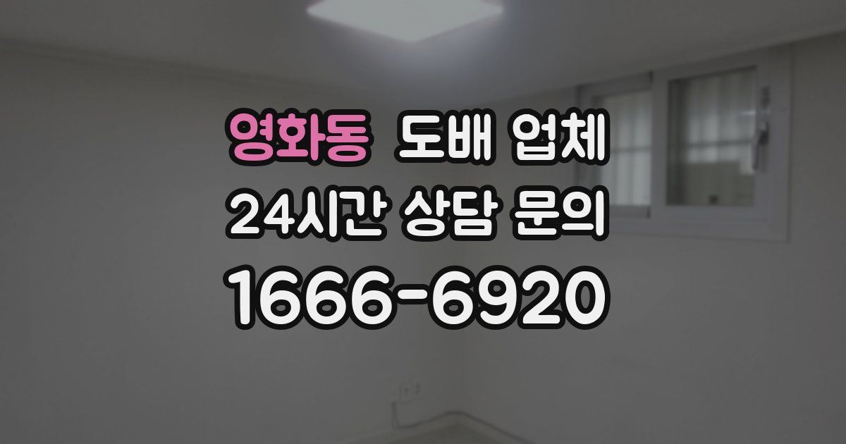 영화동 도배 업체
