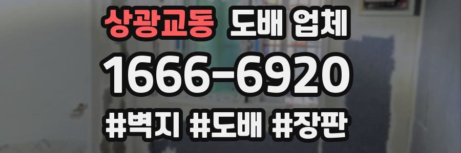 상광교동 도배 업체