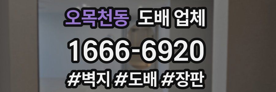 오목천동 도배 업체