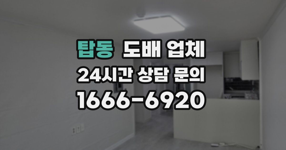 탑동 도배 업체