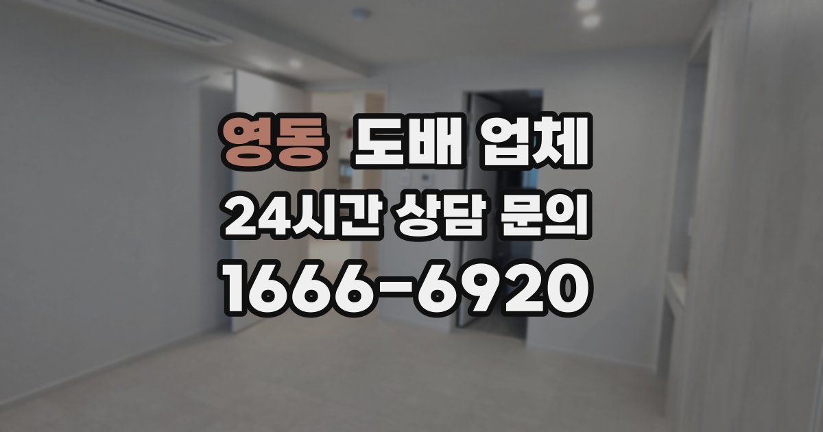 영동 도배 업체