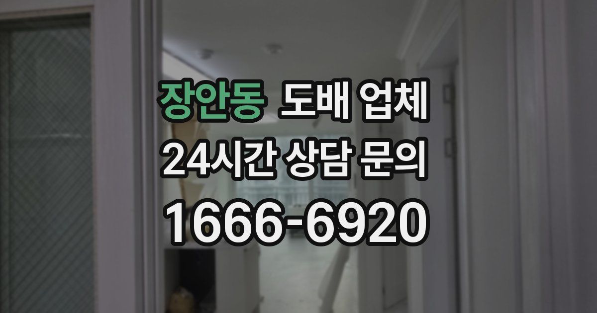 장안동 도배 업체