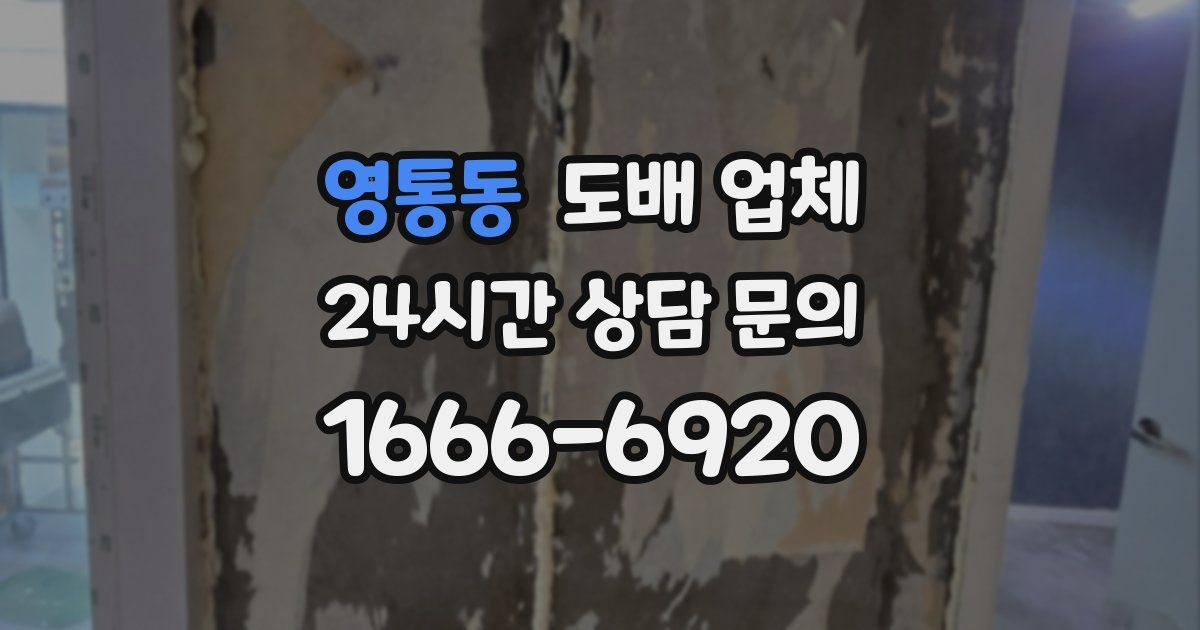 영통동 도배 업체
