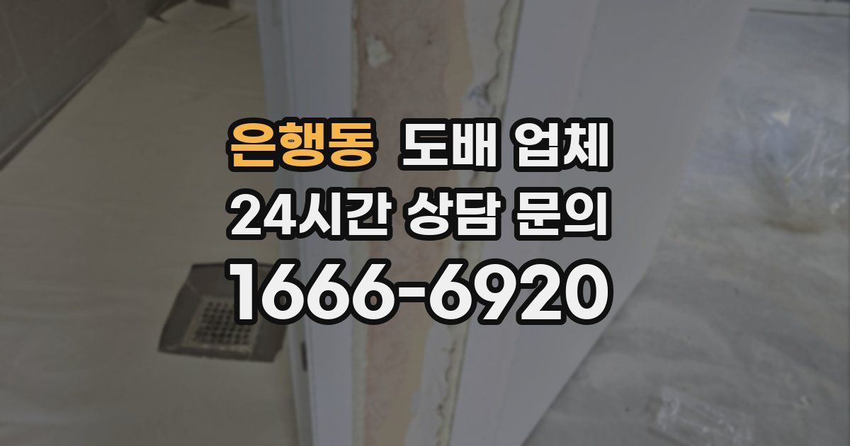은행동 도배 업체