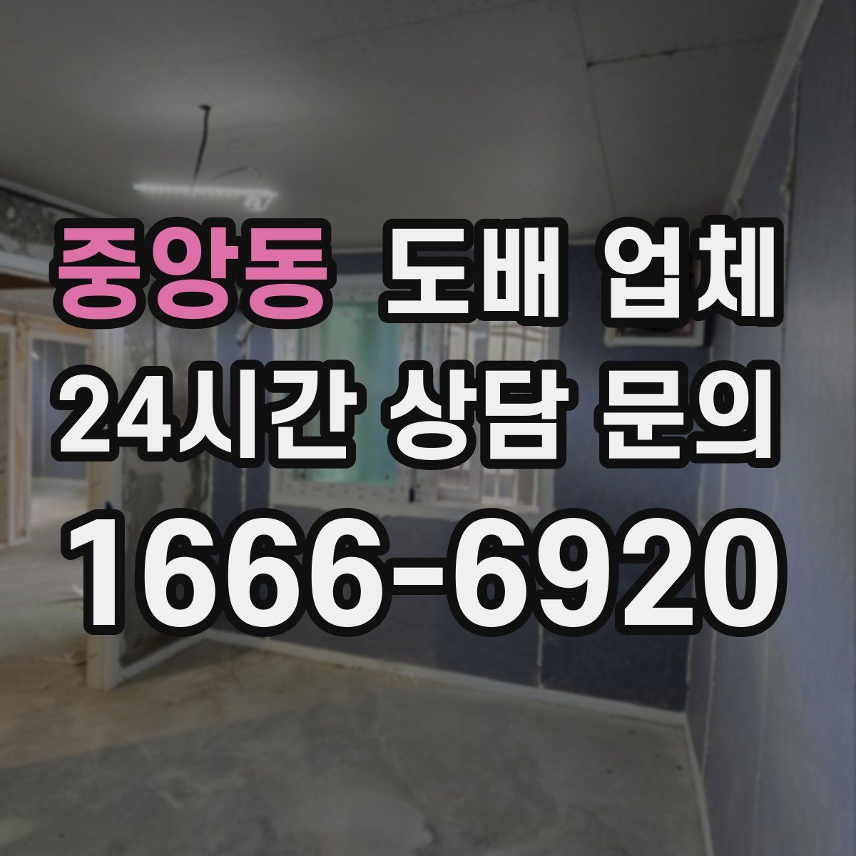 중앙동 도배 업체
