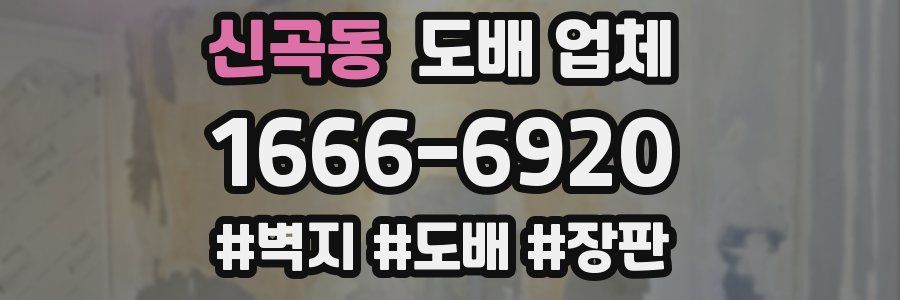 신곡동 도배 업체